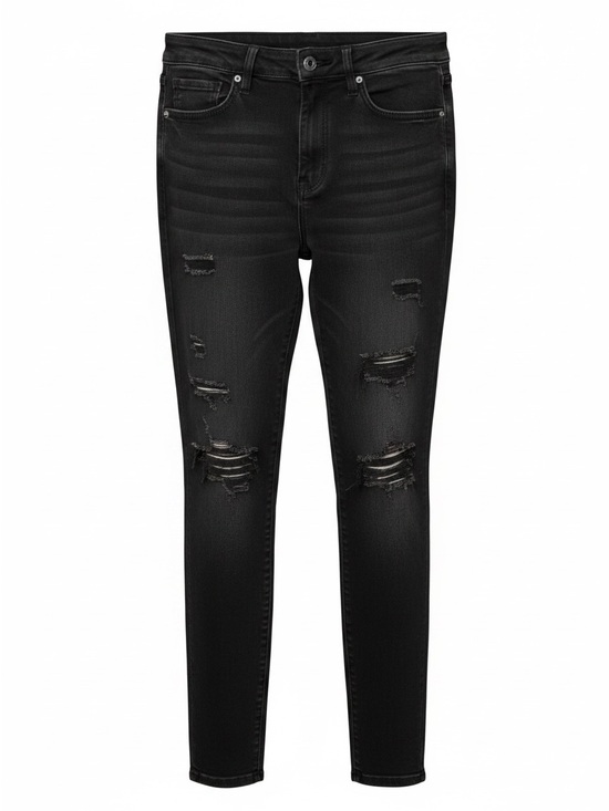 Arizona Jean Company Denim - Arizona Jean Company Black Ripped Skinny Jeans - Women's